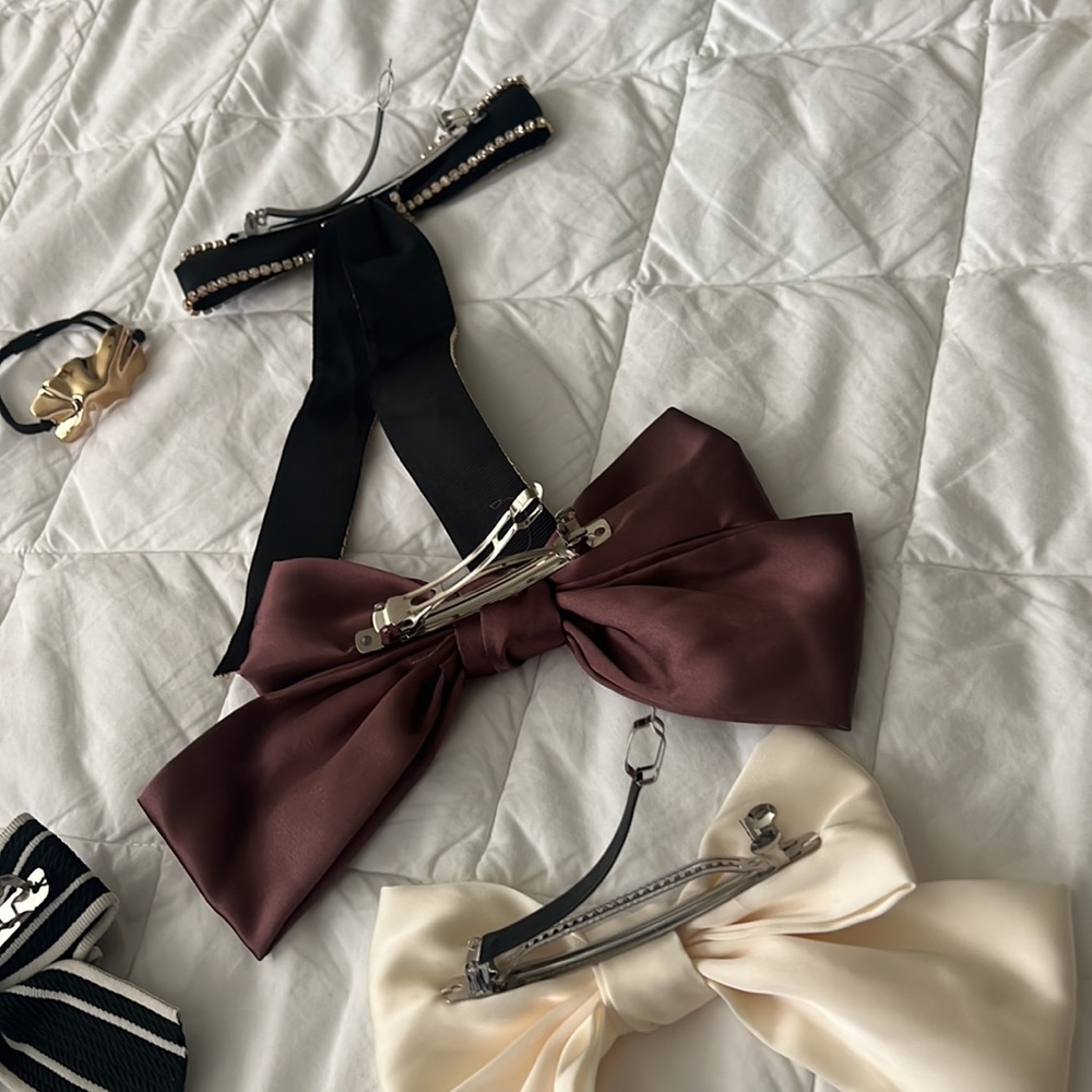 Elegant Hair Bow Hair Clip LOT of five bows - Picture 11 of 16